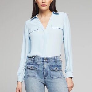 WHBM outlet Long sleeve shirt with cuffs Size XXS